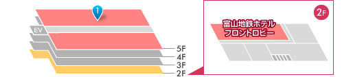 5～10F 富山地鉄ホテルフロアマップ